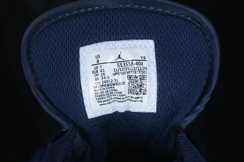 All categories Air Jordan Jordan series basketball shoes Air Jordan 1 Low Air Jordan 1 Low AJ1 Joe 1 white and blue low-top retro cultural basketball shoes 553558-404
